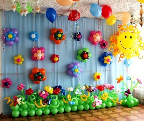 Оформление детского сада воздушными шарами